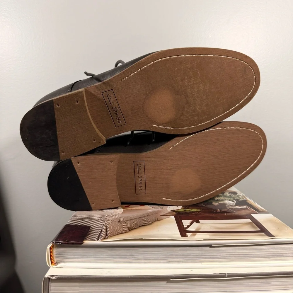 Call It Spring Size 10 Dark Brown Men's Leather Oxfords